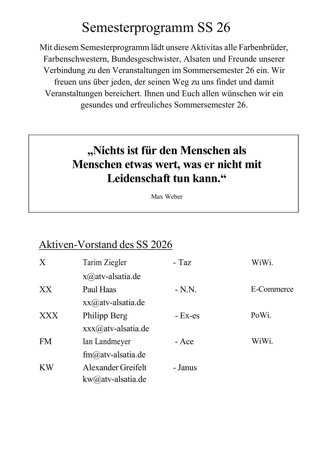 Semesterprogramm SS26 Seite 2
