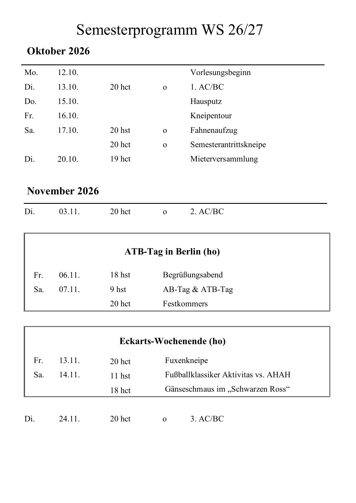 Semesterprogramm WS26/27 Seite 3